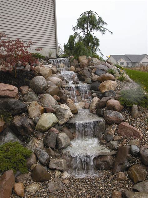 Waterfall | Backyard water feature, Waterfalls backyard, Water features ...