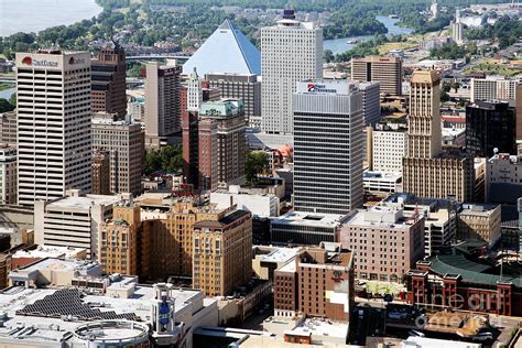 Memphis Skyline Aerial Photograph by Bill Cobb - Pixels