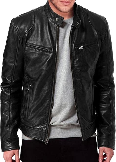 Buy Leather Jackets For Men - Leather Motorcycle Jacket Men -leather ...