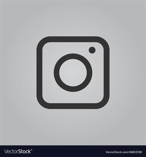 Web camera icon isolated on grey background flat Vector Image