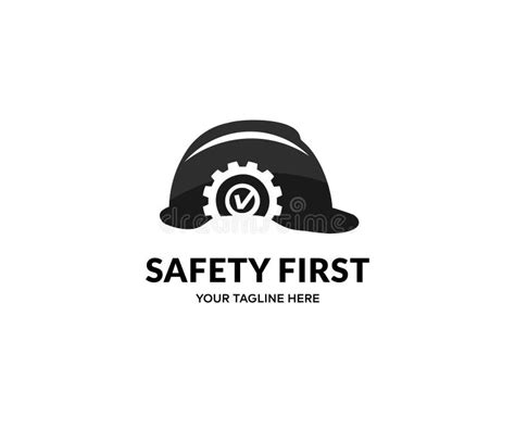 Work Safety, Engineer Helmet, Safety Equipment, Construction Concept Logo Design. Helmet for ...