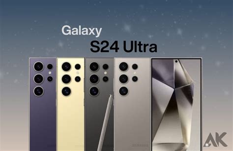 Discover the stunning colour options available for the Galaxy S24 Ultra.