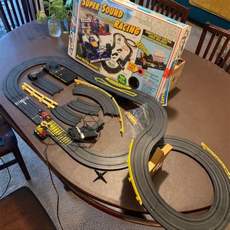 tyco | Toys | Tyco 992 Super Sound Electric Racing Slot Cars Race Track Set Incomplete | Poshmark