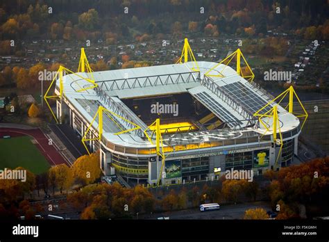 Signal Iduna Park, Signal-Iduna-Park, Borussia Dortmund, BVB O9, Stadium with Turf heating ...