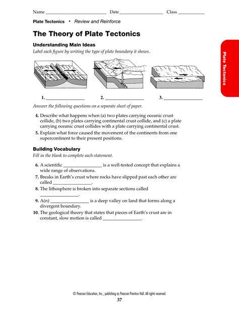 Plate Tectonics Worksheet Answers – Englishworksheet.my.id