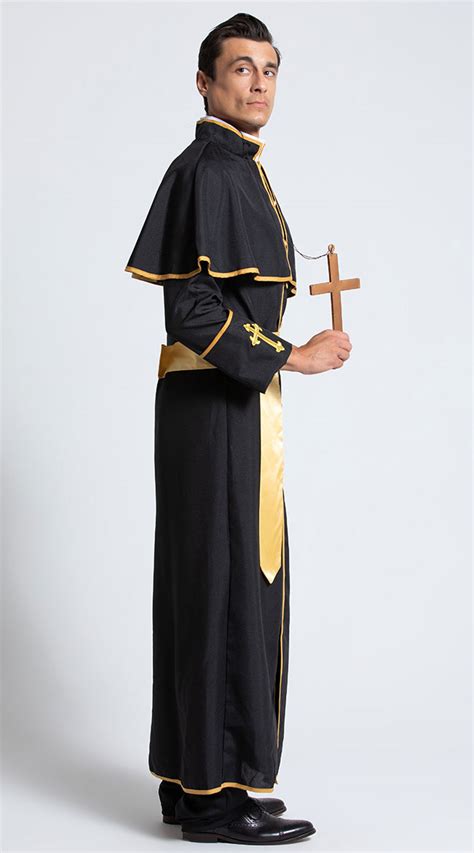 Men's Deluxe Priest Costume, men's priest costume - Yandy.com