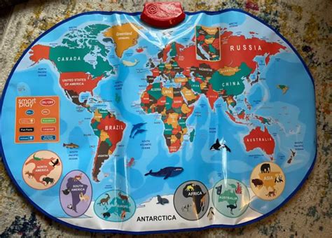 SMART PLAY INTERACTIVE Talking World Map For Kids Mat BRAND NEW $13.95 - PicClick