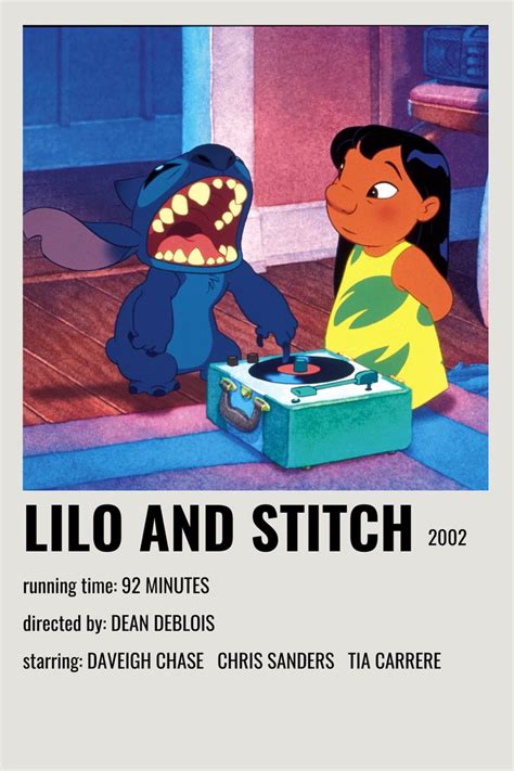 lilo and stitch movie poster in 2021 | Retro poster, Film poster design, Minimalist poster