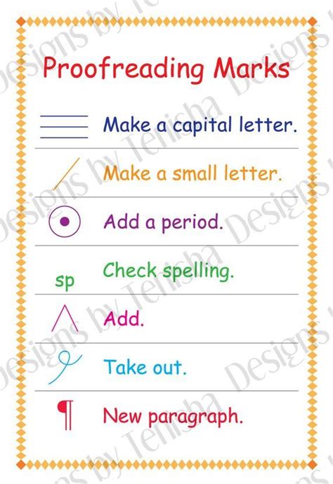 Proofreading Marks Printable