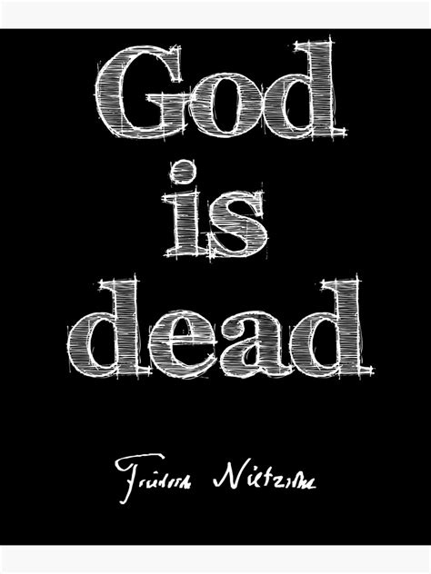 "Friedrich Nietzsche "God Is Dead"" Poster for Sale by JacknightW | Redbubble