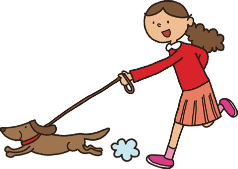 OnlineLabels Clip Art - Walking The Dog