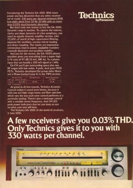 TECHNICS: SA-1000 - Audiophile News & Music Review