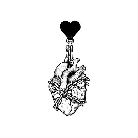 Chained Heart Drawing at PaintingValley.com | Explore collection of ...