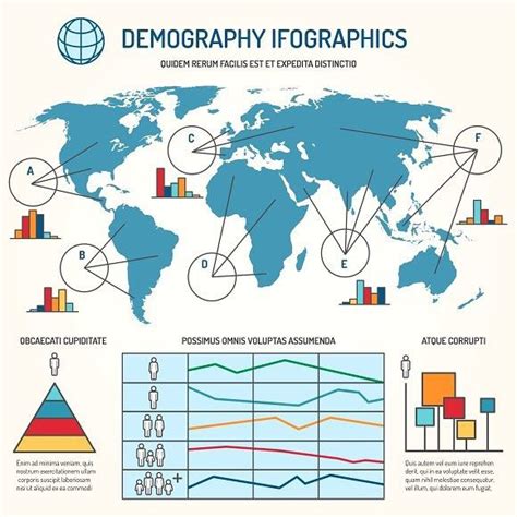 Demographic infographics template | Infographic, Human icon, Templates