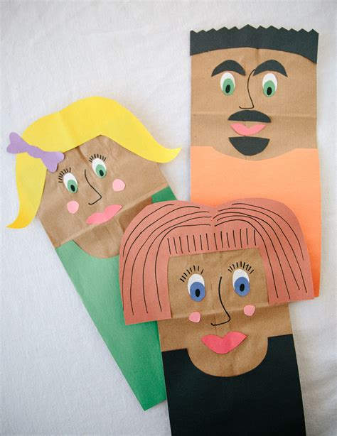 DIY Paper Bag Puppets - Playfully