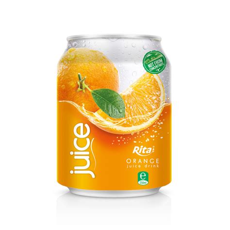 Fruit Drinks : MANUFACTURER 250 ML CANNED ORANGE JUICE