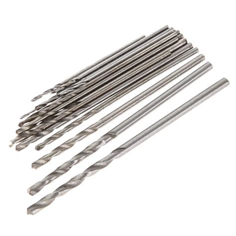 20Pcs 0.3mm 1.6mm Drill Bit Set HSS High Speed Steel Drill Bit Set Tool ...