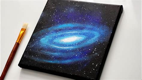 Galaxy Acrylic Painting | Galaxy Painting Tutorial | Acrylic Canvas Painting for Beginners - YouTube