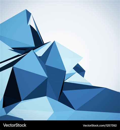 Abstract 3d geometric Royalty Free Vector Image