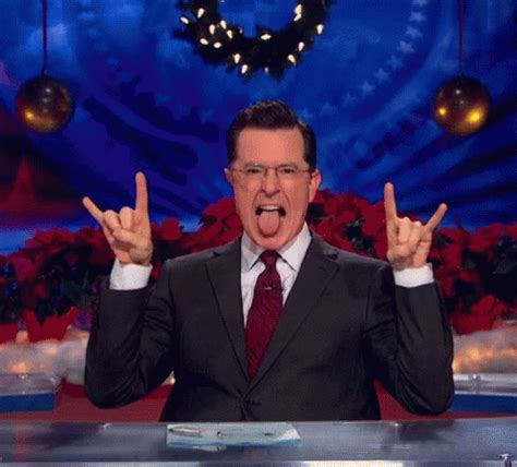 Devil Horns GIF - Devil Horns StephenColbert - Discover & Share GIFs