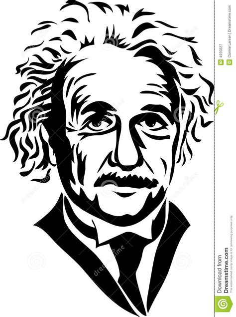 Albert Einstein Black And White Clip Art