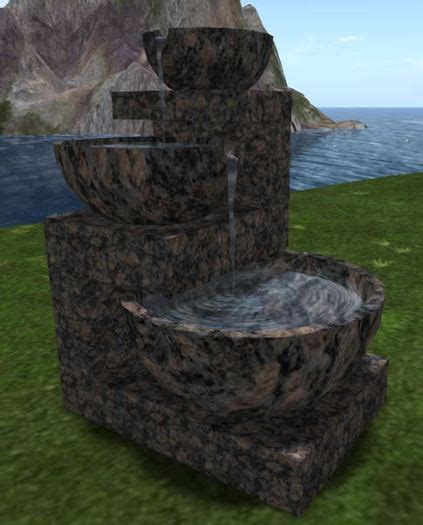 Second Life Marketplace - 3 Level Trickling Water Feature (Sapphire ...