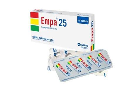 Empa Tablet 25mg - BanglaMeds Online Pharmacy | Medicine Home Delivery ...