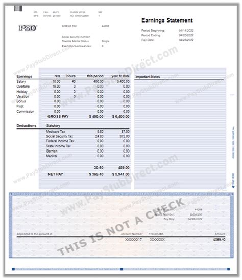 Free Pay Stub Templates With Calculator | Fill in Online | No Software