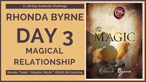 Rhonda Byrne - The Magic Day 3 Magical Relationship Check the article here: http://akashic-world ...