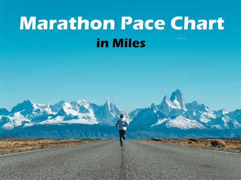 Marathon Pace Chart In Miles