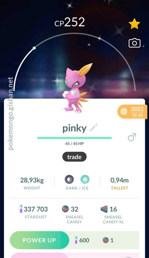 Shiny Sneasel - Pokemon Go