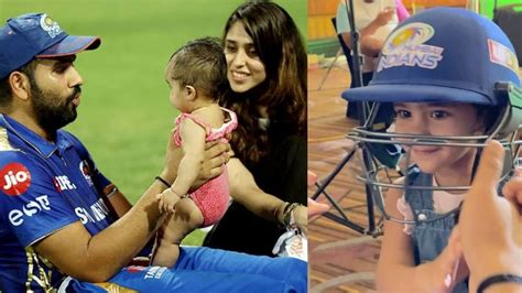 Rohit Sharma Daughter - Rohit Sharma Shares Adorable Picture Of His Daughter Samaira On ...