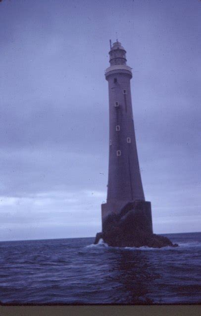 The Bishop Rock lighthouse in 1965 © David Smith :: Geograph Britain and Ireland