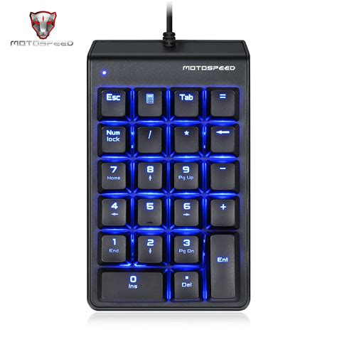 MOTOSPEED K22 Mechanical Red Witch Numeric Mini Keypad Wired Backlight ...