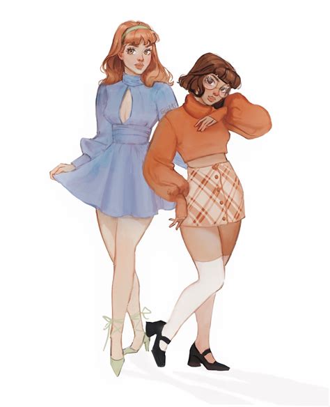 tasia on Twitter | Daphne and velma, Girl cartoon, Cute art styles