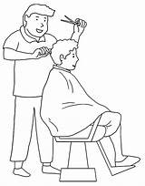 Printable Barber Coloring Page  Free Coloring Pages For Kids sketch template
