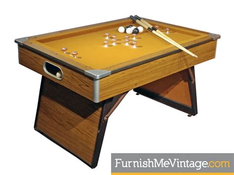 vintage 1970s bumper pool table