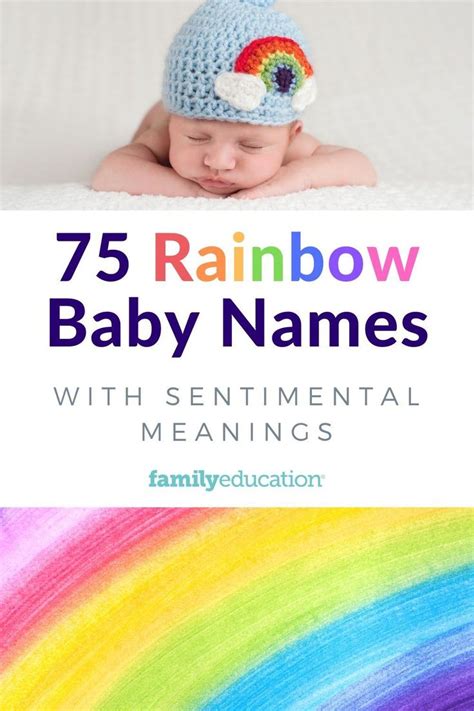 75 Rainbow Baby Names With Sentimental Meanings | Rainbow baby names, Baby girl names, Rainbow baby