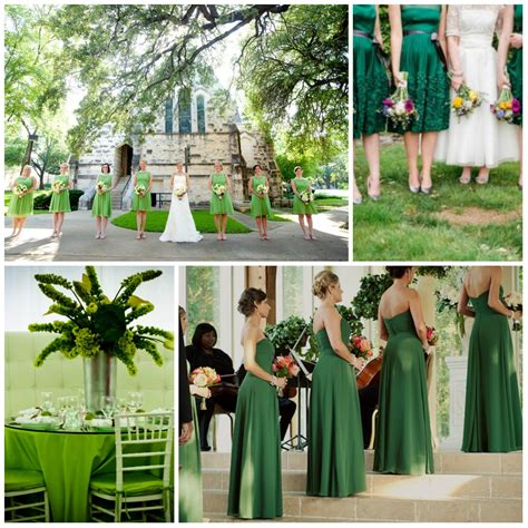 Wedding in green: design from A to Z