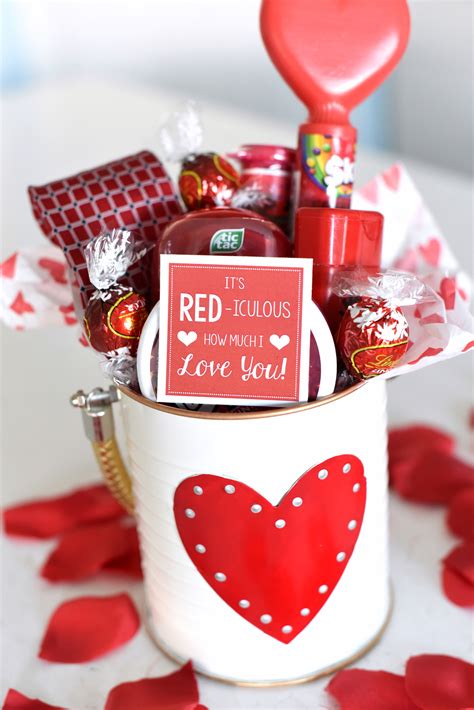 Cute Valentine's Day Gift Idea: RED-iculous Basket