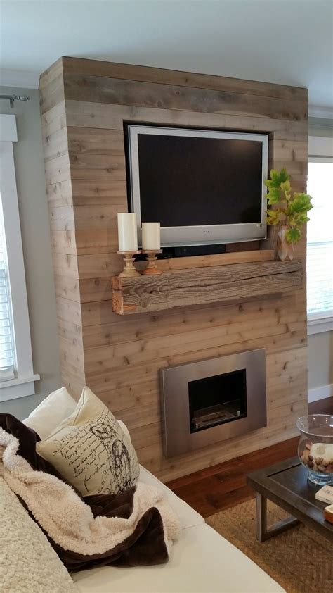 Fireplace Feature Wall, Simple Fireplace, Faux Fireplace, Home Fireplace, Fireplace Remodel ...