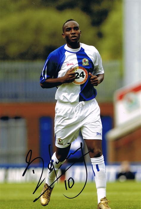 Signed Benni McCarthy Blackburn Rovers Photo (3)