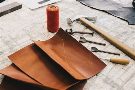 Leather crafting tools | Free Photo