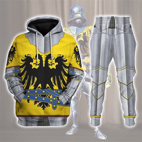 15th Century Holy Roman Empire Knight Costume Hoodie Sweatshirt T-Shirt Sweatpants Tracksuit ...