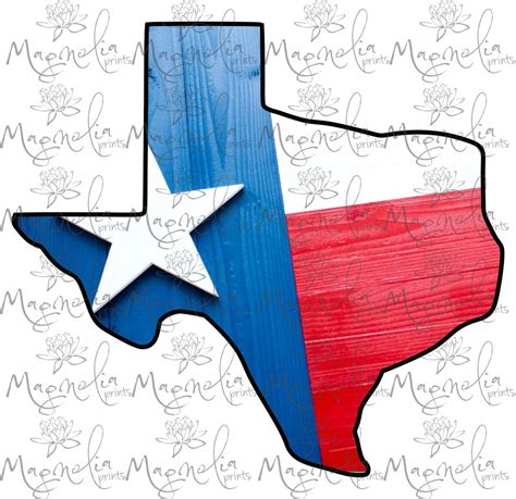 Texas State Flag Colors Digital Design, Art for Instant Download - Etsy