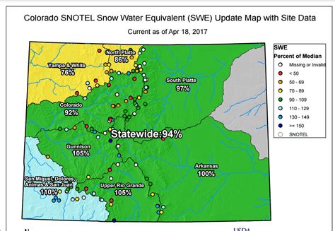 Snotel Snow Water Equivalent maps | PMags.com