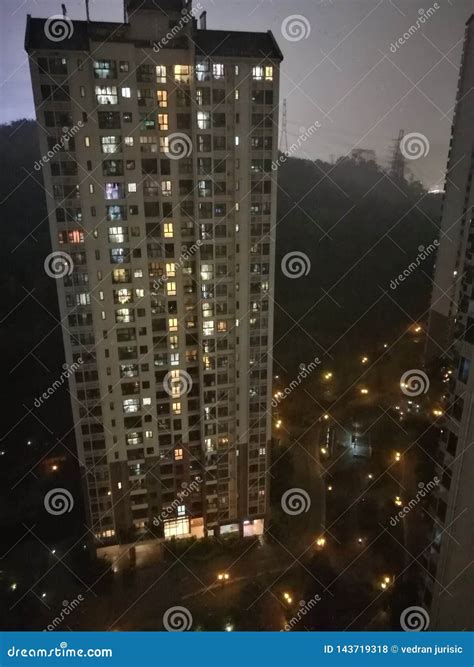 Night city Guangzhou China stock photo. Image of guangzhou - 143719318