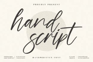 Hand Script Font by Perspectype · Creative Fabrica