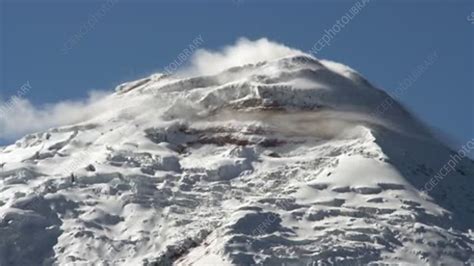 Cotopaxi Volcano covered in snow - Stock Video Clip - K006/9372 ...