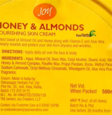 Joy Honey and Almond Cream Review: Nourishing Skin Cream | Dainty Angel